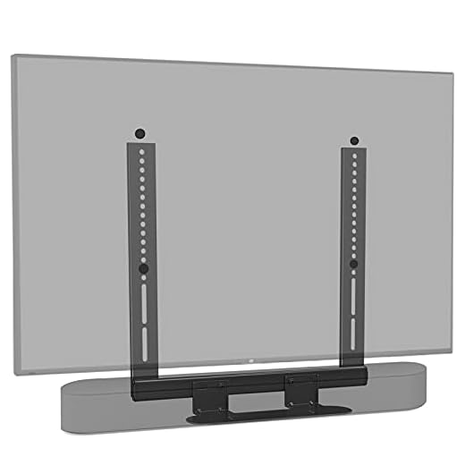 Soundbar-fäste speciellt för SONOS Beam, för TV VESA upp till 600 x 400 mm, med glidblock, montera på TV, TV-fäste, från Mounting Dream