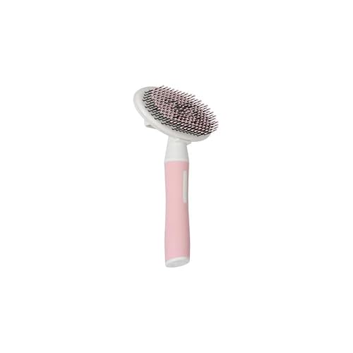 Zolux-Brosse Slicker Suave retráctil Talla M 10.2 x 5.5 x 18 cm Gama ANAH para Gatos ZO-550007