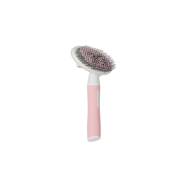 Zolux-Brosse Slicker Suave retráctil Talla M 10.2 x 5.5 x 18 cm Gama ANAH para Gatos ZO-550007