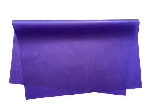 Kit 100 Folhas Papel de Seda Colorido Premium 60x48cm (Violeta)