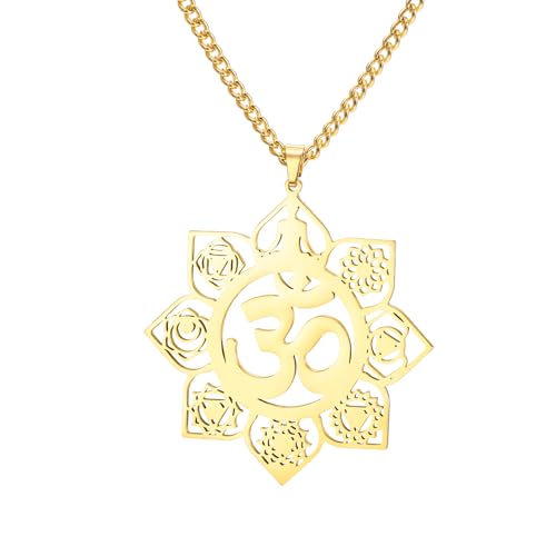 Dreamtimes 7�`���N���l�b�N���X Om Aum �V���{���l�b�N���X �X�e�����X�X�`�[�� �X�s���`���A�� ���K �ґz �y���_���g ���f�B�[�X �����Y �G�l���M�[�o�����X �q�[�����O �C���X�s���[�V���� �W���G���[ ���K���D�ƌ���, Medium, 