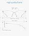 ANRRI Blue Light Glasses Men Women Transparent Blue Light Blocking Computer Glasses Anti Eyestrain Lightweight Clear Frame