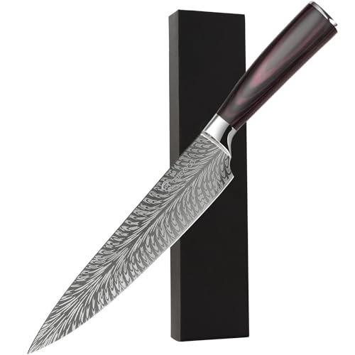 KUOGAS Couteau De Chef 20 Cm Acier Inoxydable