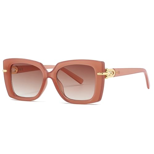 Lunettes de soleil pour femmes rose dégradé UV400 accessoire tendance
