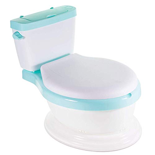 Image of WISHKEY Plastic Comfortable Western Style Toilet Training Potty Seat with Upper Closing Lid, Removable Bowl For Toddler Kids (Pack Of 1, Green)