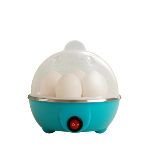 Image of Electric Egg Boiler | 3 Boiling Modes | Automatic Operation | Overheat Protection |75ml | Plastic | 7 Egg Poacher For Steaming, Cooking, Boiling And Frying, (350 Watts) (Multicolor)