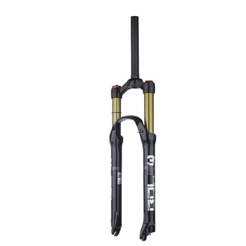SIMBAE マウンテンバイク エアフロントフォーク 超軽量 29 インチ/27.5 インチ/26 インチ 付き マグネシウム合金 リバウンド調整 自転車サスペンションフォーク エアダンピングフロントフォーク 自転車アクセサリーパーツ サイクリングバイクフ