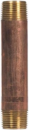 JMFNipple 1" X 6" Red Brass Bulk