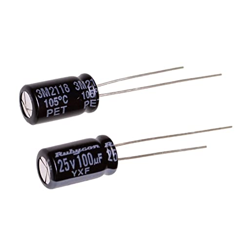 Condensateur électrolytique 100uf 25v Yxf de 6.3x11MM pour réparer l'alimentation de votre téléviseur