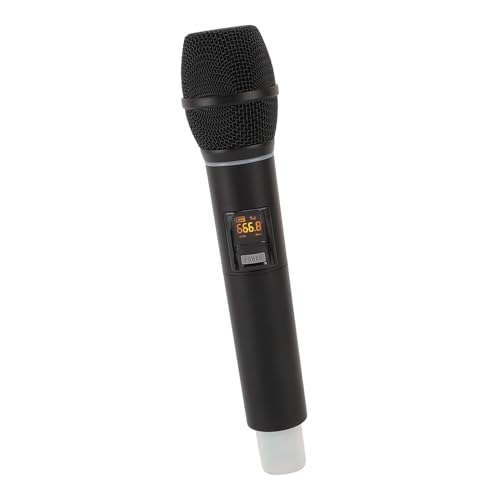 Micrófono Dinámico Inalámbrico UHF con Señal Estable, Distancia de Recepción de 100 M, Batería Recargable, Micrófono Inalámbrico UHF, de Micrófono para Karaoke en Escenario en