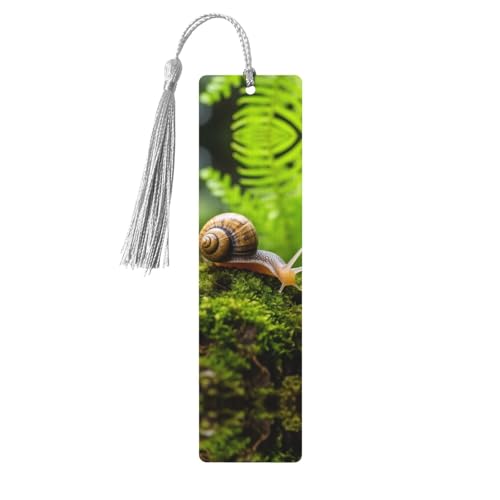 しおり 木製しおり 穴とタッセル付き 木製タグ カタツムリ クロール 木製 クラフト しおり ヴィンテージ しおり オーナメント 木製ブックマーク 女性用 男性 本好きの方 ギフト グレー