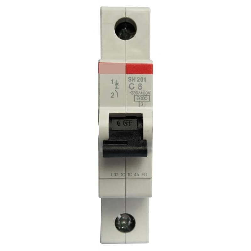 Disjoncteur SH201-C6 magnétothermique courbe C pour couper les surcharges