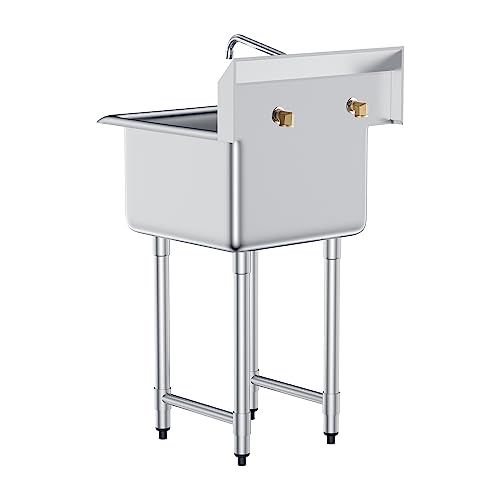 Vevor ÉVIER UTILITAIRE EN ACIER INOXYDABLE Stainless Steel Prep & Utility Sink, 1 Compartment Free Standing Small Sink thumb #10