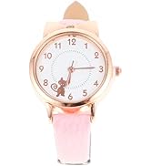 POPETPOP Quartz Girls Watches for Kids- Cute Waterproof Watches with Cartoon Cat Pattern, Japanes...