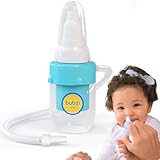 Bubzi Co Baby Nasal Aspirator for Sinus Congestion Relief, Reusable Booger Snot Sucker for Smart Moms, Bonus Storage Case, Premium Mucus Extractor for Cold and Flu, Gentle Nose Cleaner Suction Infants