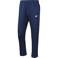Nike Men's Sportswear Club Fleece Pants, Midnight Navy/White, X-Large
