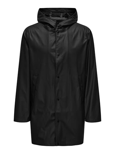 ONSLUCA Raincoat de Only & Sons impermeable cortavientos con capucha ajustable
