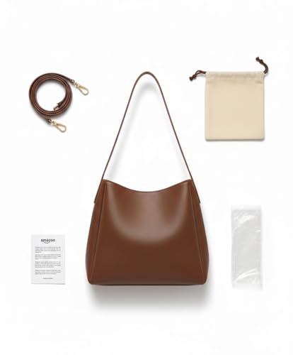 Image of PAVILONN Women Shoulder Purse Office Tote Work Handbag Structured Carry Bag with Large Capacity Travel Satchel Elegant Professional Ladies Fashion Accessory for College Shopping Everyday Use | Premium Leather Bags, Large Capacity Totes, Adjustable Strap Bag, Spacious Office Bags, Lightweight Lady Bag, Elegant Travel Bags