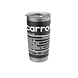 Carrot Nutrition Facts Funny Thanksgiving Christmas Stainless Steel Insulated Tumbler