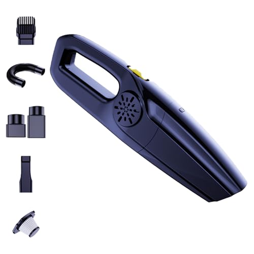 LckCryspho 車用掃除機ツール 120W 35500RPM 4000Pa ? 多機能アタッチメント付き 家庭車内清掃対応 (アップグレードモデル。)