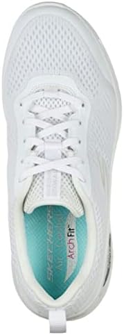 Skechers mens Go Walk Arch Fit - Motion Breeze Sneaker, White/Silver, 13 US | Image 3