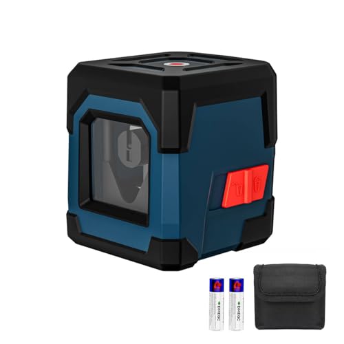 Laser Level,RockSeed 100 Feet Horizontal Line Laser, Self Balancing, Vertical and Horizontal Line, 360 Degree Rotation, Carrying Bag, Battery Included (2Line- Green)