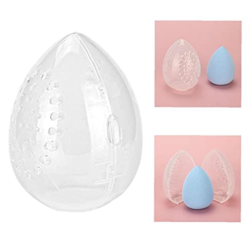 Powder Puff Blender Holder Plastic Portable Cosmetische Rack eivormige Makeup Sponge Drying Box Beauty Tools Transparant… - Image 4
