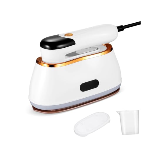 Cabilock Máquina de planchar de mano plegable de ropa Vapor portátil abs White