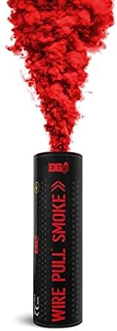 WP40 Wire Pull® Smoke Grenade for Weddings, Photography, Videography & Special Effects (Red)