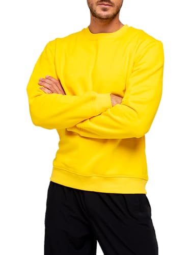 TUVEKE Men's Sweatshirts Soft Long Sleeve Crewneck Sweatshirt Fleece Sweat Shirt Pullover Sweater S-3XL2