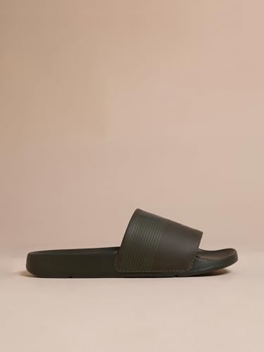Image of WROGN Men's Anti-slip Sliders | Lightweight EVA Sole | Foam Padded Comfort