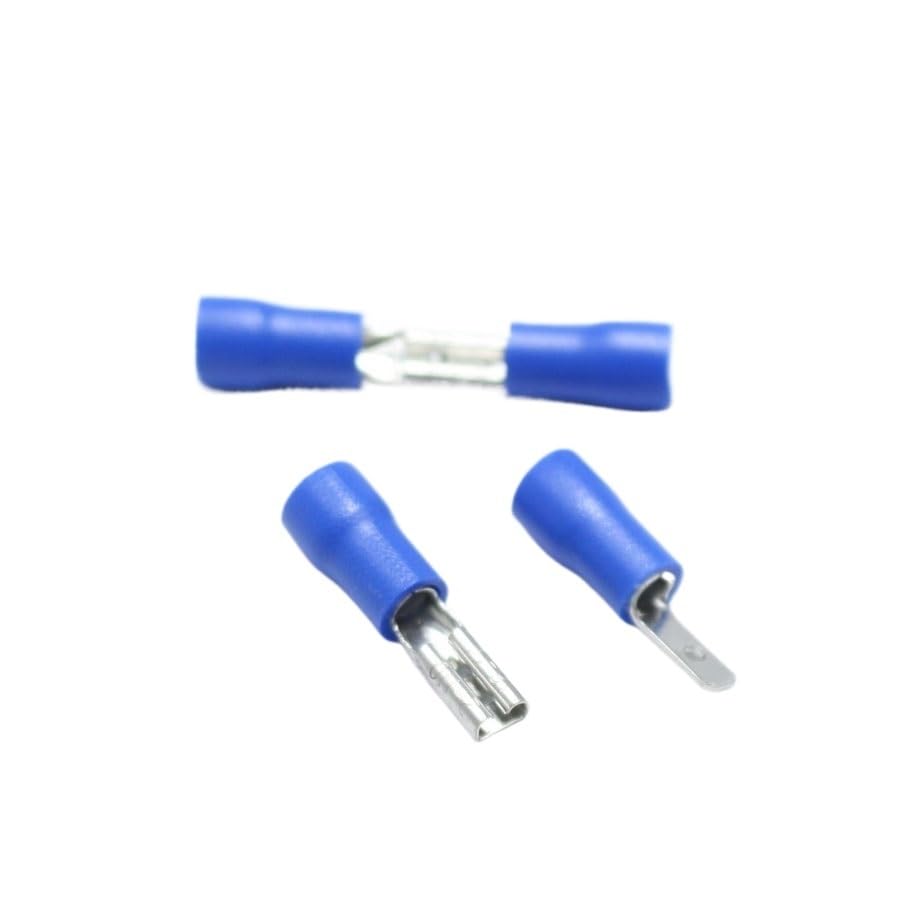 10pcs Male + 10pcs Female2.8mm Spade Crimp Terminal Pre Insulated Electrical Connectors for 16AWG - 14AWG Wire /1.5-2.5mm2 Cable VUQLDHAYZ