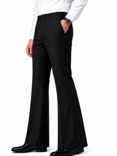 Generic Men's Black Bootcut Trousers - Image 2