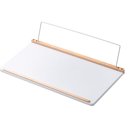 イーサプライ 傾斜台 学習台 ライティングボード 角度10度 大型 ワイド 幅70cm 奥行31cm ペン立て スタンド付き 教科書 タブレット 姿勢改善 木製 完成品 ホワイト EEX-DK19WH