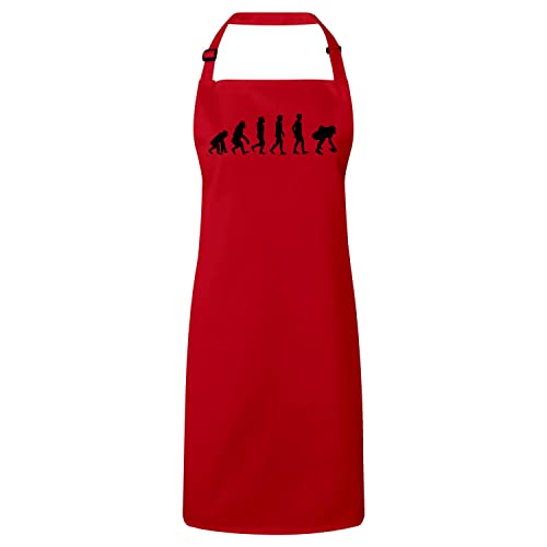 Tablier Cuisine Premium Rouge anti taches Football Americain