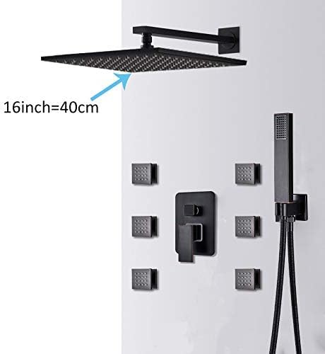 Ensemble de douche noir anticalcaire pour éliminer la fatigue et le stress - 2