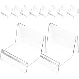 ULTECHNOVO Expositores Transparentes para Monederos y Tarjetas, 10 Unidades de Ps, Soporte Multiusos para Oficina y Escritorio, Organizador Compacto para Cosméticos y Accesorios