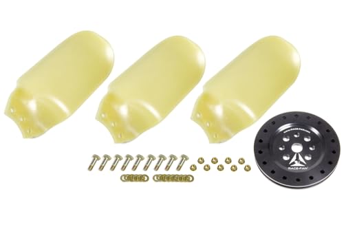 Cooling Fan – 15 in 3-Blade | Mechanical Fan Kit | 3/4 in Hub | Aluminum Hub/Plastic Blades | Black/Natural – Race