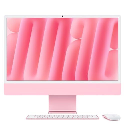APPLE 24inch iMac with Retina 4.5K display Apple M4 chip with 8core CPU and 8core GPU 16GB 256GB SSD Pink