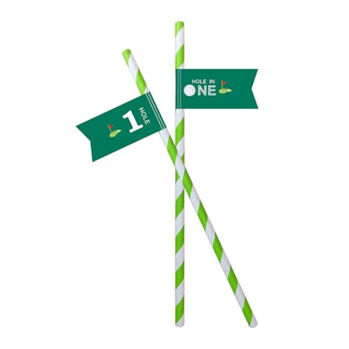 Pitillos desechables decorativos para fiesta golf 20 pcs miniatura 1