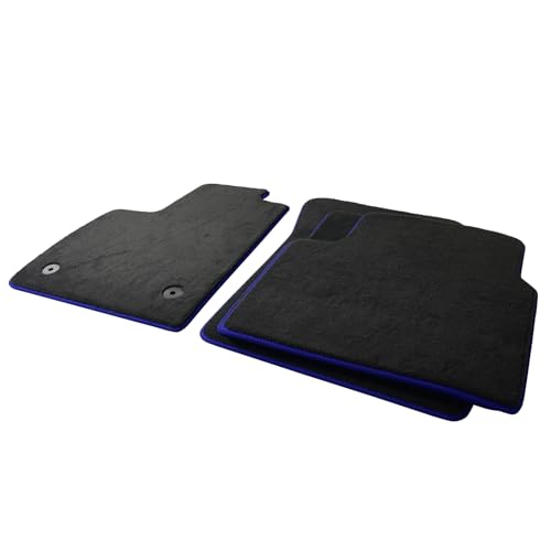 Car Floor Mat for Jaguar XJ LWB XJL 2010-2019 X351 RWD Only,Blue Edge
