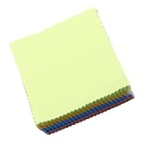 PACKOVE Paños de Microfibra Ultrafinos 10X10 CM para Limpiar Lentes Toallitas Reutilizables de 100 Unidades Suaves y Eficaces para Gafas Pantallas Smartphones y Cámaras