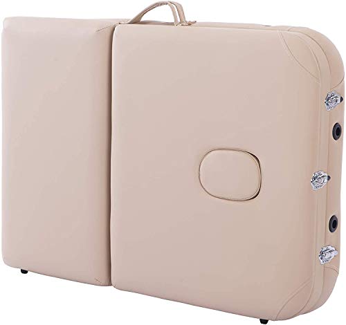 Massunda Comfort light Massageliege - Massagebank - klappbarer Massagetisch - Klappliege - Premium Wellnessliege - hochwertige Kopfstütze - Creme - Image 4