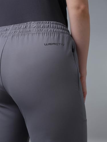 Image of TECHNOSPORT Women's Relaxed Fit Active Sports Joggers with DURACOOL Technology Mid Rise Drawstring Track Pants with Pockets Moisture Wicking Polyester Athleisure Workout Running Lounge Wear
