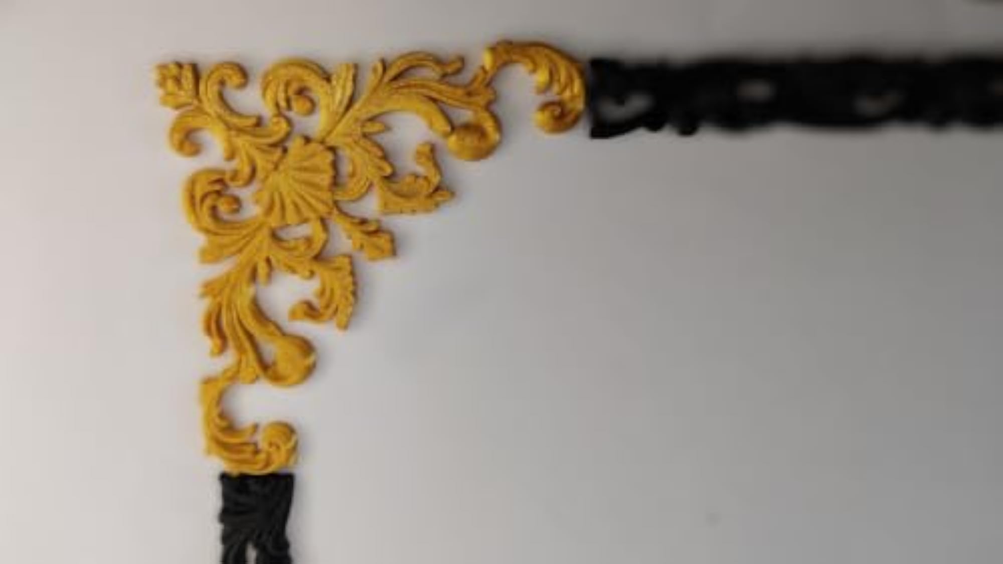 Golden Decorative Corner Applique Set of 4