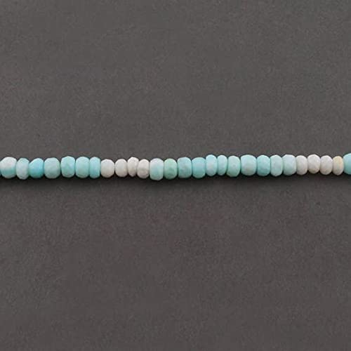 Rondelles en opale bleue facettées haut de gamme pour création de bijoux raffinés