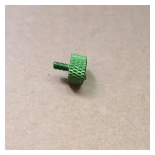 Vis à pouce aluminium M5 16mm verte | Vis moletée de serrage - 2