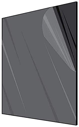 Image of BIGIMALL Black One Side Glossy One Side Matt Acrylic Display Boards for Tabletop Product Photography-Reflective and Non Reflective Finish Background 12x12 Acrylic Sheet