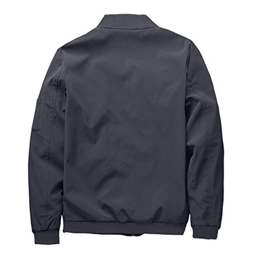 Crysully Men'S Bomber Jacket Spring Casual Light Outerwear Windbreaker Sports Jacket Coat Grey thumb #1