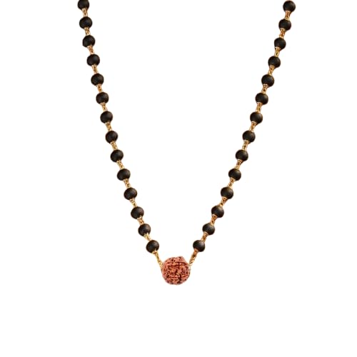soultheory Gold Plated Karungali Mala | Spiritual Protection & Positivity | Authentic Karungali Beads Pendant for Men & Women-picture-51